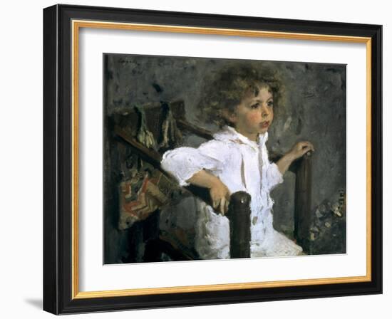 Mika Morosov-Valentin Aleksandrovich Serov-Framed Art Print