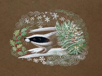 Robin with Snowflakes and Holly-Mike Alexander-Premier Image Canvas