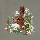 Robin with Snowflakes and Holly-Mike Alexander-Premier Image Canvas