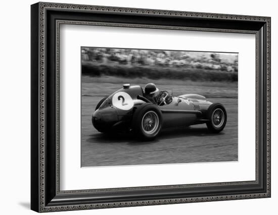 Mike Hawthorn in Ferrari, 1958 British Grand Prix-null-Framed Photographic Print