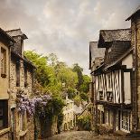 Quaint French Houses and Cobblestone Street-Mike Kemp-Framed Photographic Print