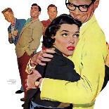 The Lady Was Insulted - Saturday Evening Post "Men at the Top", April 19, 1958 pg.35-Mike Ludlow-Giclee Print