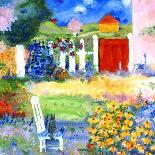 101 Views of the Red Fence Garden-Mike Smith-Giclee Print