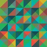 An Abstract Geometric Vector Pattern-Mike Taylor-Art Print