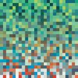Pixel Art Vector Background-Mike Taylor-Framed Art Print