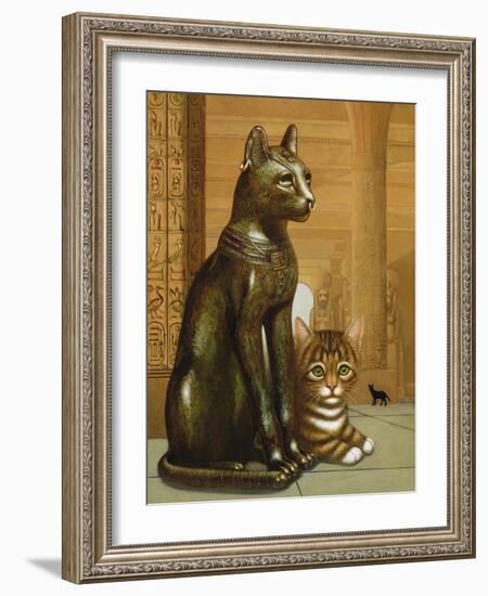 Mike the British Museum Kitten, 1995-Frances Broomfield-Framed Giclee Print