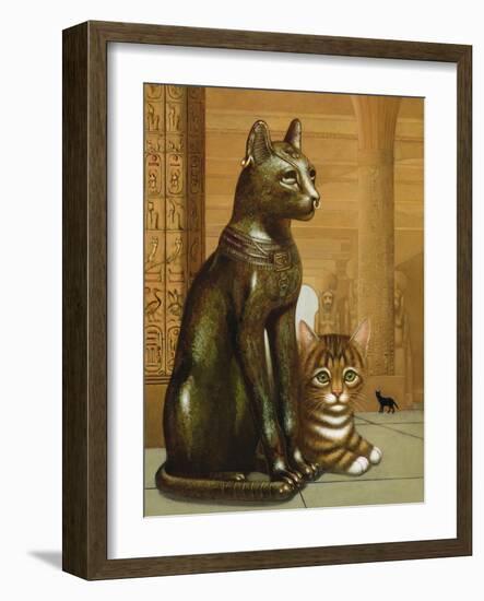 Mike the British Museum Kitten, 1995-Frances Broomfield-Framed Giclee Print