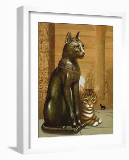 Mike the British Museum Kitten, 1995-Frances Broomfield-Framed Giclee Print