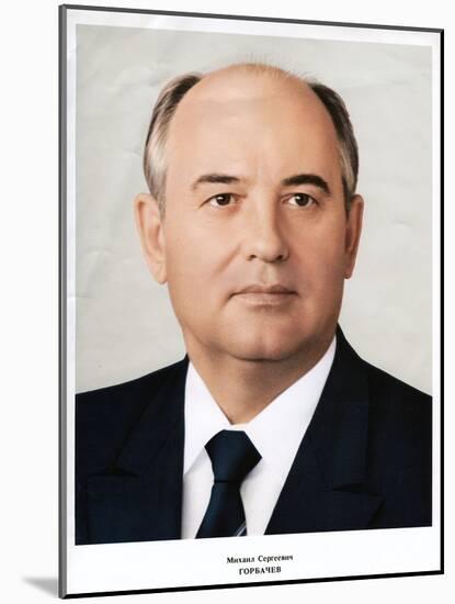 Mikhail Gorbachev, Leader of the Soviet Union, 1985-null-Mounted Giclee Print