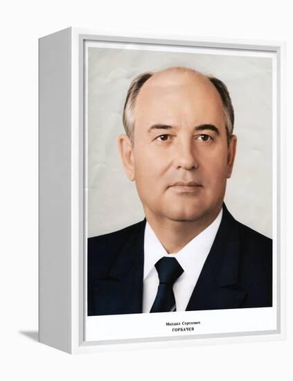 Mikhail Gorbachev, Leader of the Soviet Union, 1985-null-Framed Premier Image Canvas