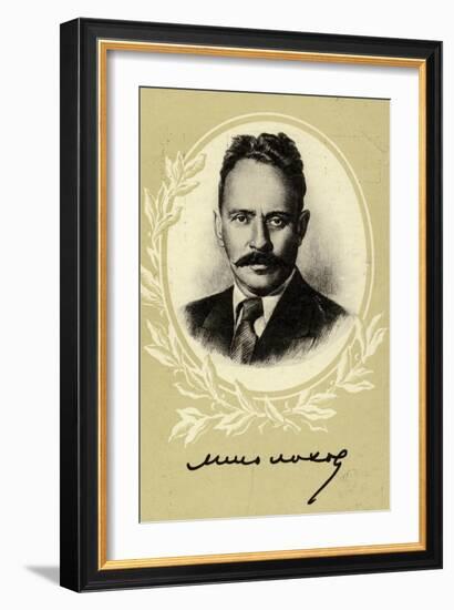 Mikhail Sholokhov, Russian Novelist-null-Framed Giclee Print