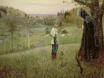 The Vision of the Young Bartholomew, 1889-90-Mikhail Vasilievich Nesterov-Framed Giclee Print