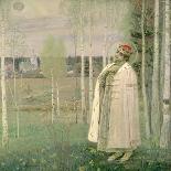The Vision of the Young Bartholomew, 1889-90-Mikhail Vasilievich Nesterov-Framed Premier Image Canvas