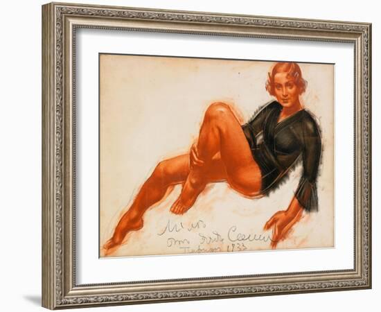 Mila, 1933-Alexander Yevgenyevich Yakovlev-Framed Giclee Print