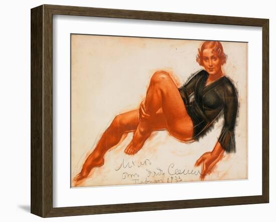 Mila, 1933-Alexander Yevgenyevich Yakovlev-Framed Giclee Print