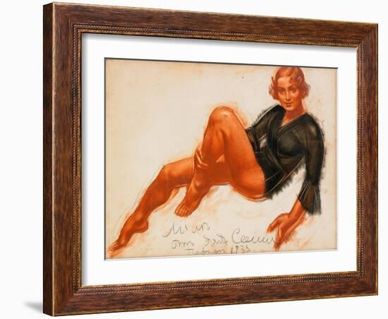 Mila, 1933-Alexander Yevgenyevich Yakovlev-Framed Giclee Print