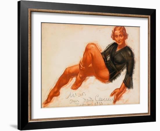 Mila, 1933-Alexander Yevgenyevich Yakovlev-Framed Giclee Print