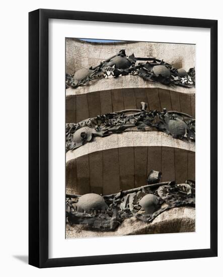 Mila House (La Pedrera) by Antoni Gaudi, UNESCO World Heritage Site, Barcelona, Spain-Nico Tondini-Framed Photographic Print