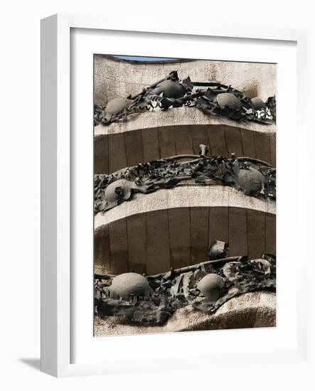 Mila House (La Pedrera) by Antoni Gaudi, UNESCO World Heritage Site, Barcelona, Spain-Nico Tondini-Framed Photographic Print