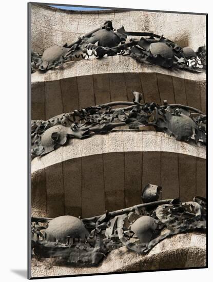 Mila House (La Pedrera) by Antoni Gaudi, UNESCO World Heritage Site, Barcelona, Spain-Nico Tondini-Mounted Photographic Print