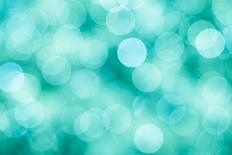 Blue, Green and Turquoise Festive Background-Mila May-Art Print