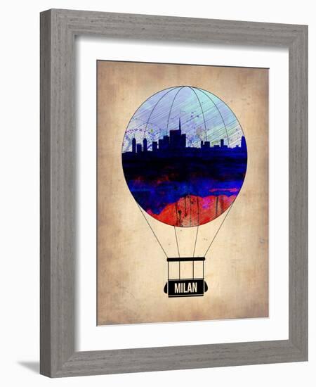 Milan Air Balloon-NaxArt-Framed Art Print