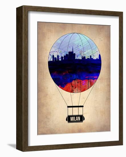 Milan Air Balloon-NaxArt-Framed Art Print