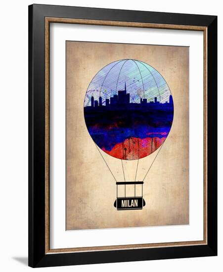 Milan Air Balloon-NaxArt-Framed Art Print