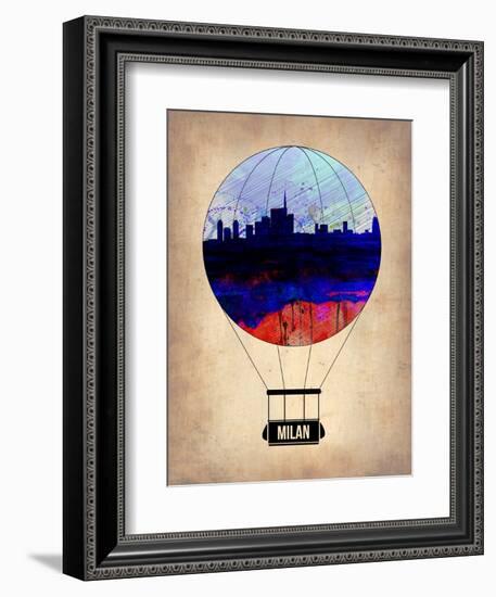 Milan Air Balloon-NaxArt-Framed Art Print