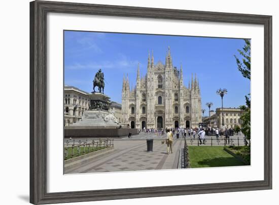 Milan Cathedral (Duomo), Piazza Del Duomo, Milan, Lombardy, Italy, Europe-Peter Richardson-Framed Photographic Print