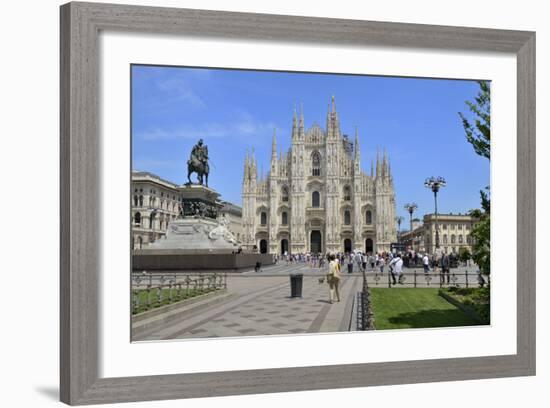 Milan Cathedral (Duomo), Piazza Del Duomo, Milan, Lombardy, Italy, Europe-Peter Richardson-Framed Photographic Print