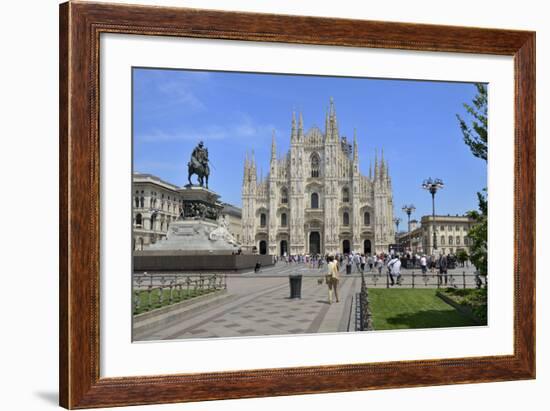 Milan Cathedral (Duomo), Piazza Del Duomo, Milan, Lombardy, Italy, Europe-Peter Richardson-Framed Photographic Print