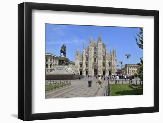 Milan Cathedral (Duomo), Piazza Del Duomo, Milan, Lombardy, Italy, Europe-Peter Richardson-Framed Photographic Print