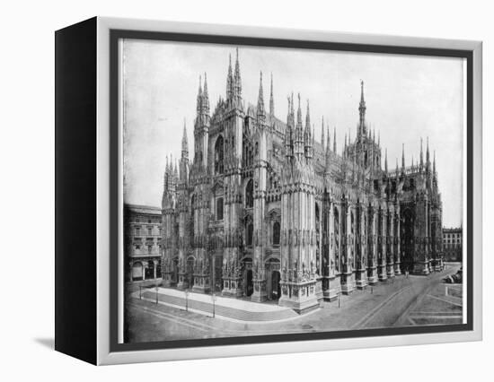 Milan Cathedral, Italy, Late 19th Century-John L Stoddard-Framed Premier Image Canvas