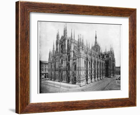 Milan Cathedral, Italy, Late 19th Century-John L Stoddard-Framed Giclee Print