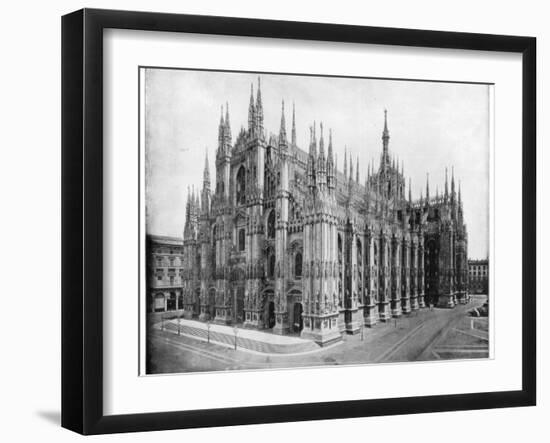 Milan Cathedral, Italy, Late 19th Century-John L Stoddard-Framed Giclee Print