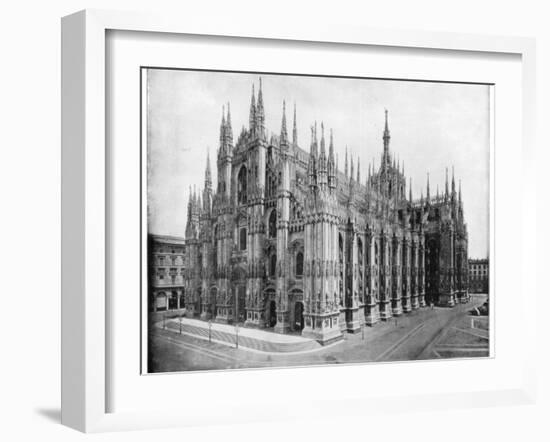 Milan Cathedral, Italy, Late 19th Century-John L Stoddard-Framed Giclee Print