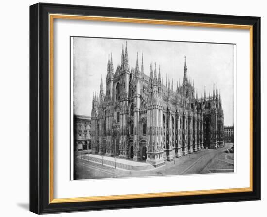 Milan Cathedral, Italy, Late 19th Century-John L Stoddard-Framed Giclee Print