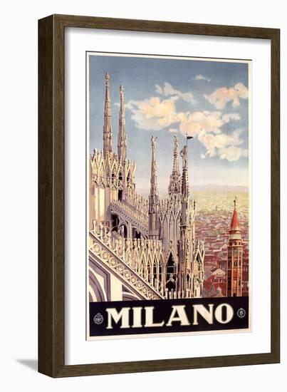 Milan Cathedral-null-Framed Premium Giclee Print