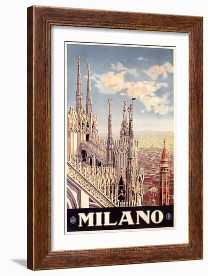 Milan Cathedral-null-Framed Premium Giclee Print