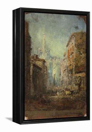Milan, il Duomo-Félix Ziem-Framed Premier Image Canvas