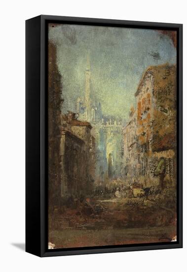 Milan, il Duomo-Félix Ziem-Framed Premier Image Canvas