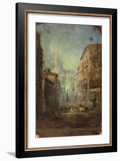 Milan, il Duomo-Félix Ziem-Framed Giclee Print