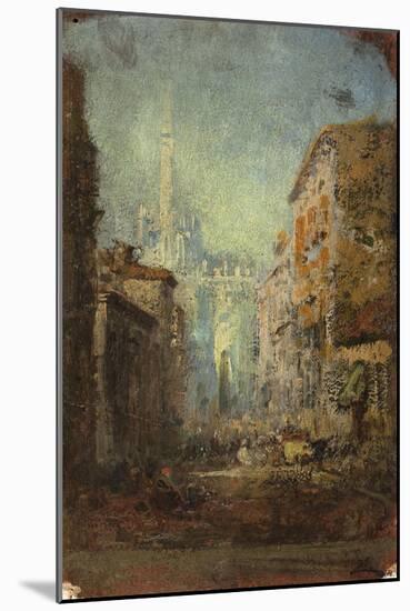 Milan, il Duomo-Félix Ziem-Mounted Giclee Print