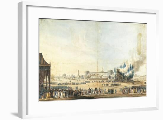 Milan, Laying the Foundation Stone of the Foro Bonaparte, 1801-null-Framed Giclee Print