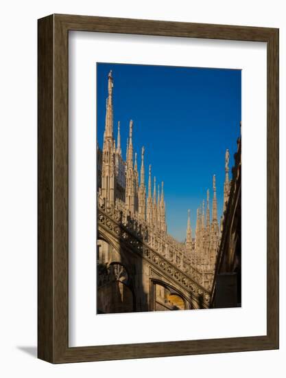 Milan, Milan Province, Lombardy, Italy. Spires on the roof of the Duomo, or cathedral.-null-Framed Photographic Print