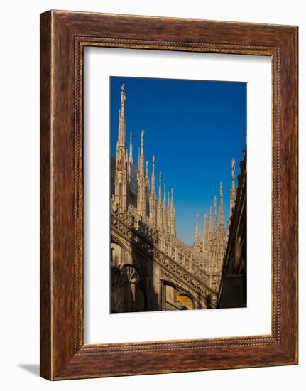 Milan, Milan Province, Lombardy, Italy. Spires on the roof of the Duomo, or cathedral.-null-Framed Photographic Print