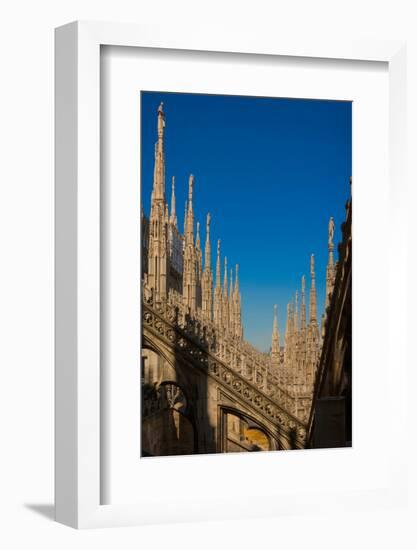 Milan, Milan Province, Lombardy, Italy. Spires on the roof of the Duomo, or cathedral.-null-Framed Photographic Print