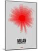 Milan Radiant Map 1-NaxArt-Mounted Art Print