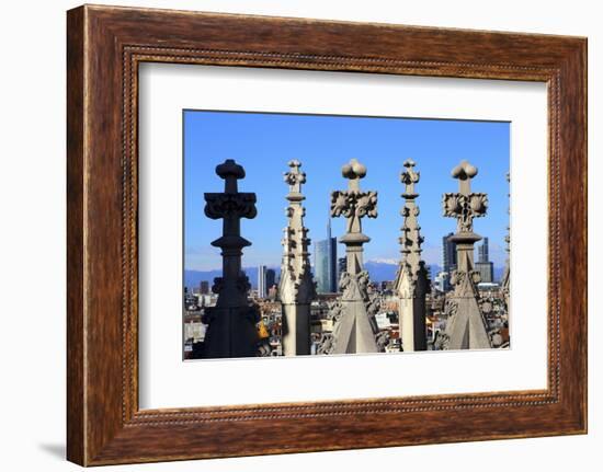 Milano New Skyline (Porta Nuova District) View from the Duomo.-Stefano Amantini-Framed Photographic Print